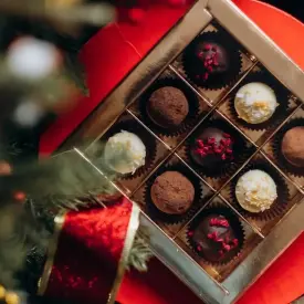 Подарочный набор шоколадных трюфелей, 9 шт.